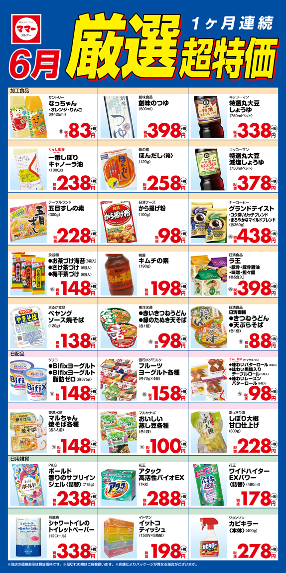厳選超特価2017年6月